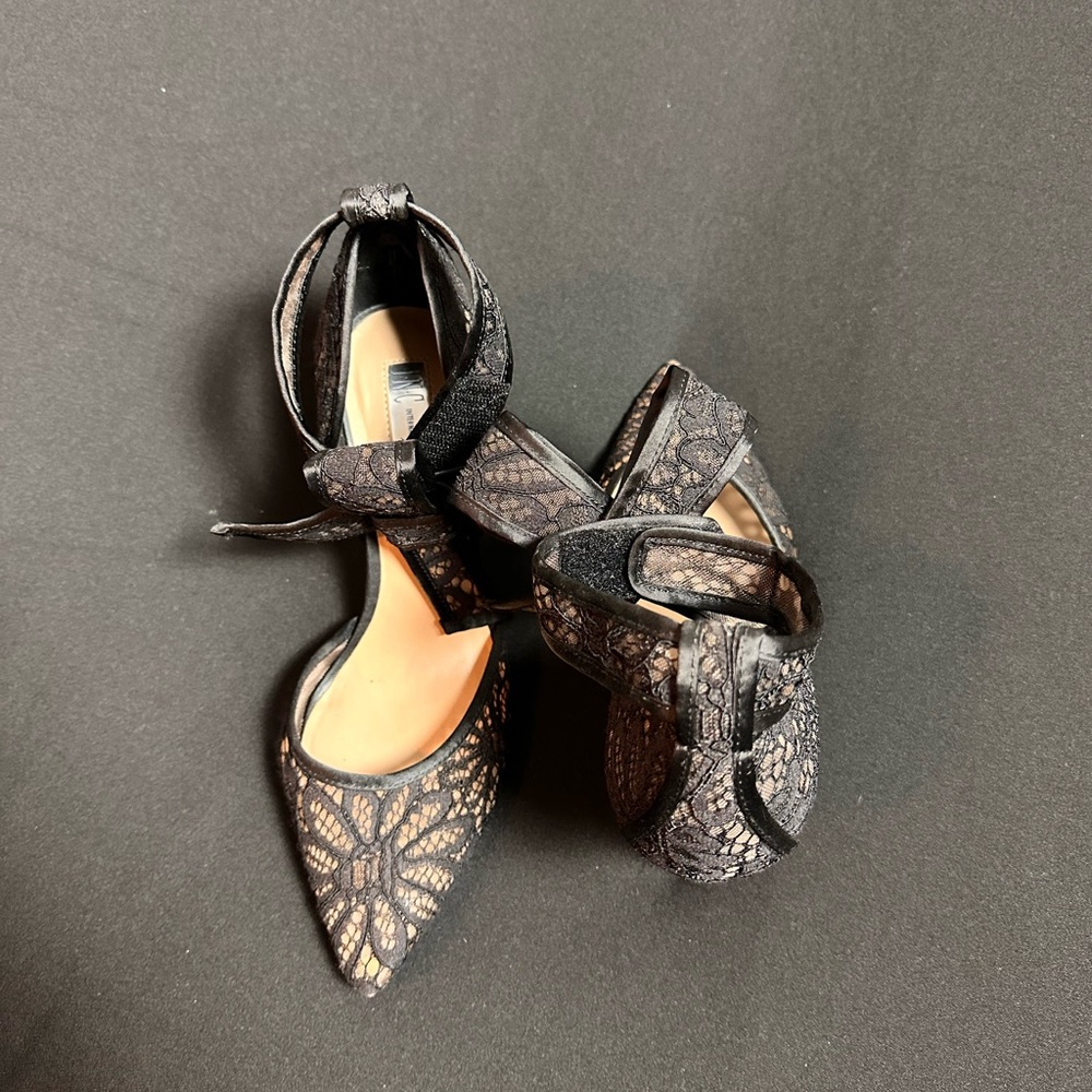 Elegant Black Lace Women Shoes